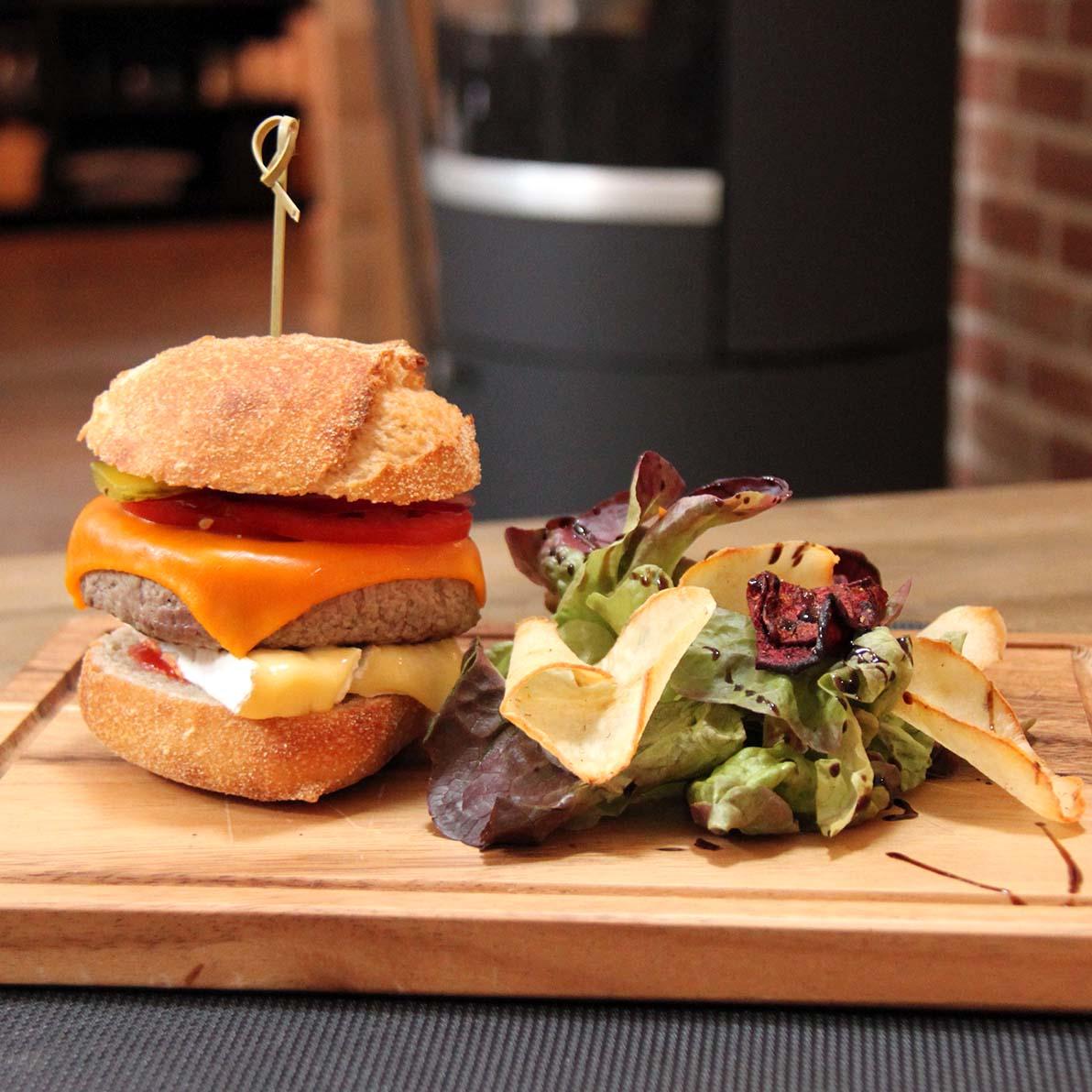 Burger au brie bons mayennais