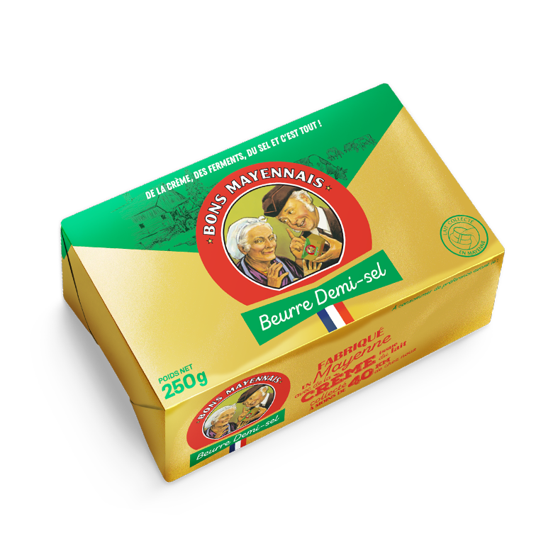 Pack beurre demi-sel 250g bons mayennais