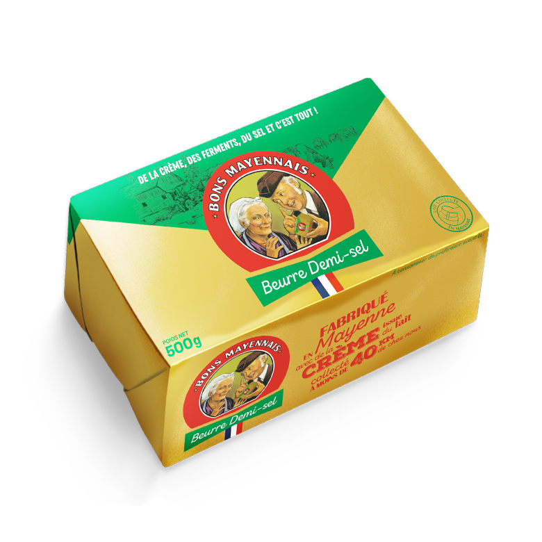 Pack beurre demi-sel 500g bons mayennais