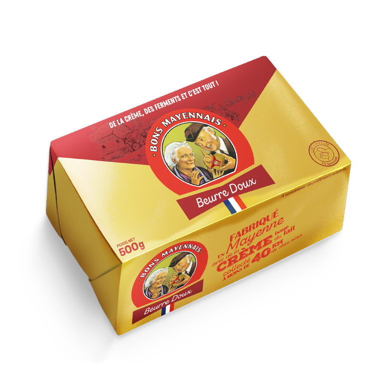 Pack beurre doux 500g bons mayennais