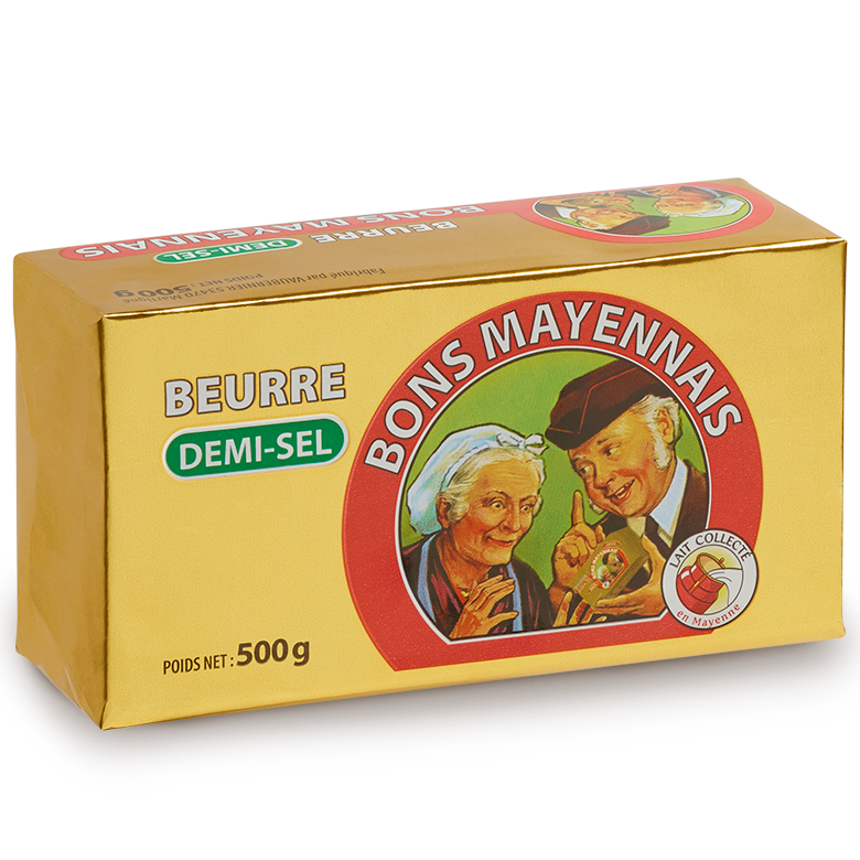 Beurre demi-sel bons mayennais 